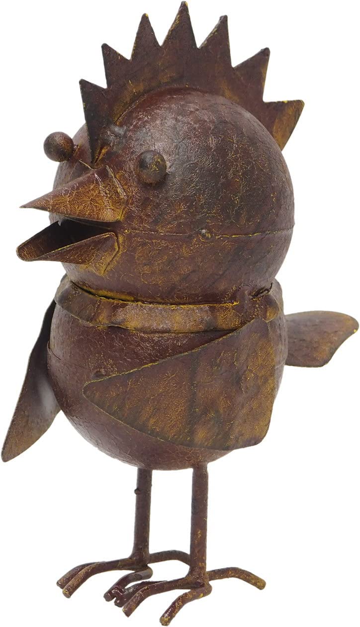 

Murataya Sangyo Металлическая панк-птица фигурка, Маленькая, Прибл.. 12 x 7 x 15 см, Бронза, 4731