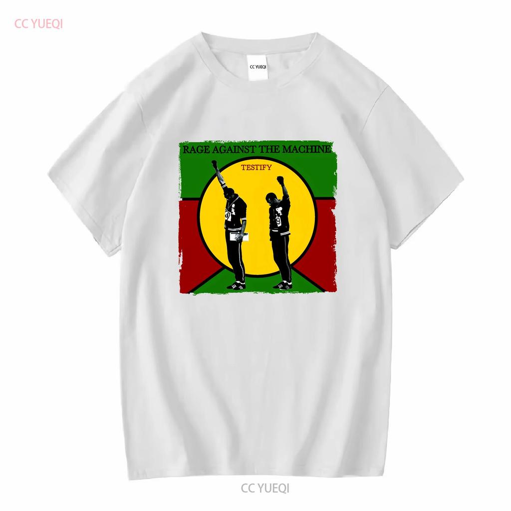 Cotton T Shirt Rage Against the Machine Testify Battle of Los Angeles Vintage Washed Breathable Soft Stretched Versatile
