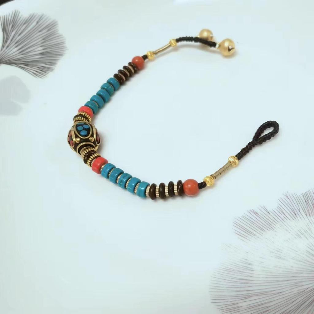 Tibetan Ethnic Style Handmade Women's Bracelet: Retro Nepalese Woven Rope