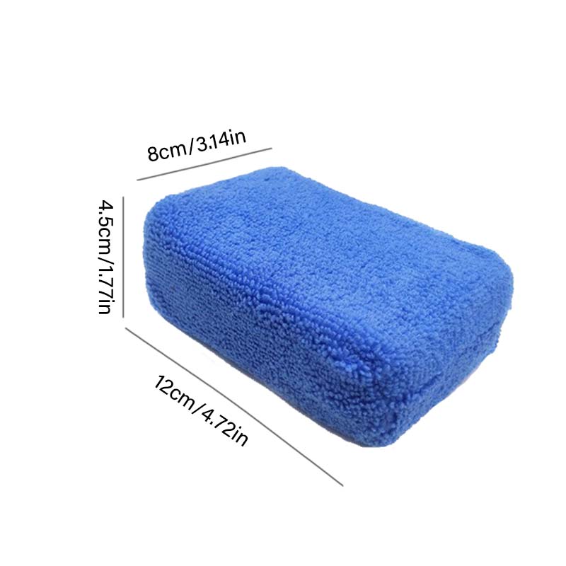 2Pcs Ultra Fine Fiber Application Pad, Car Wash Sponge, High-Quality Ultra-Fine Fiber Sponge And Cleaning Pad