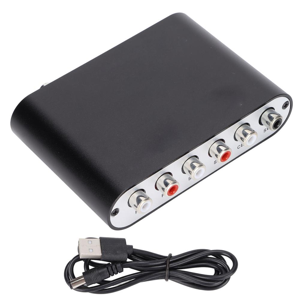 5.1 Digital Sound Decoder Converter Stereo SPDIF Coaxial AUX to 6 RCA Audio Decoder Converter for TV Home Cinema