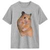 Cute Hamster Meme 100 Cotton T Shirt For Unisex Beach Streetwear Tshirts O Neck Harajuku Tee Shirt Plus Size Pattern Clothing