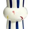 Ceramic Vase Hand Painted Striped Polka Dot Flower Vase Gourd Shape Vase for Fresh And Dried Flowers Home