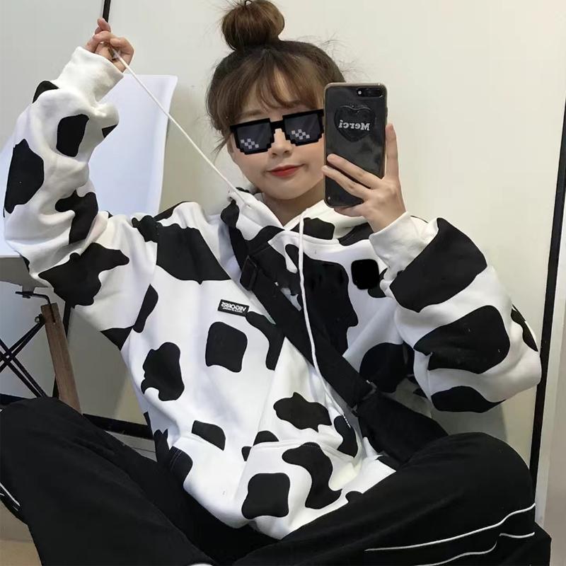 Buy Autumn Winter Female Hoodies Cow 