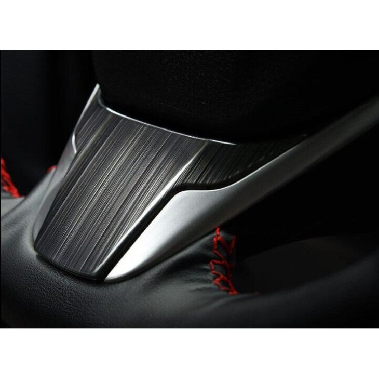 1PCS Trim Steering Wheel Sheet Cover Black Titanium For Honda CRV CR-V 2017-2022