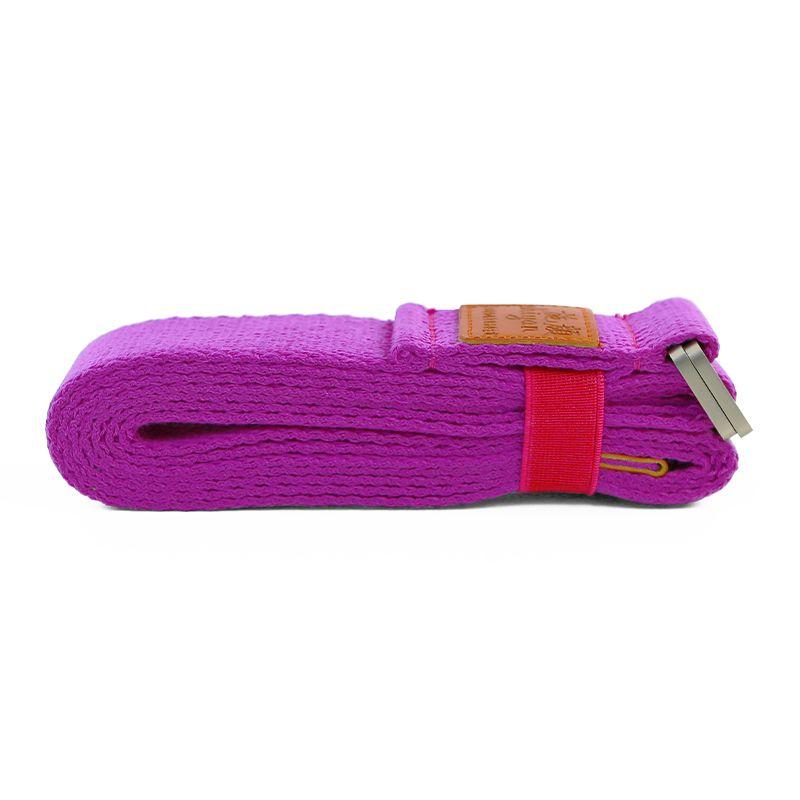 

Shi Yan Lengthen and Thicken 3.8cm Wide 2.5 M 3.2 Miai Yangge Cotton Yoga Stretch Belt Auxiliary Stretch Strap 2.5 m purple