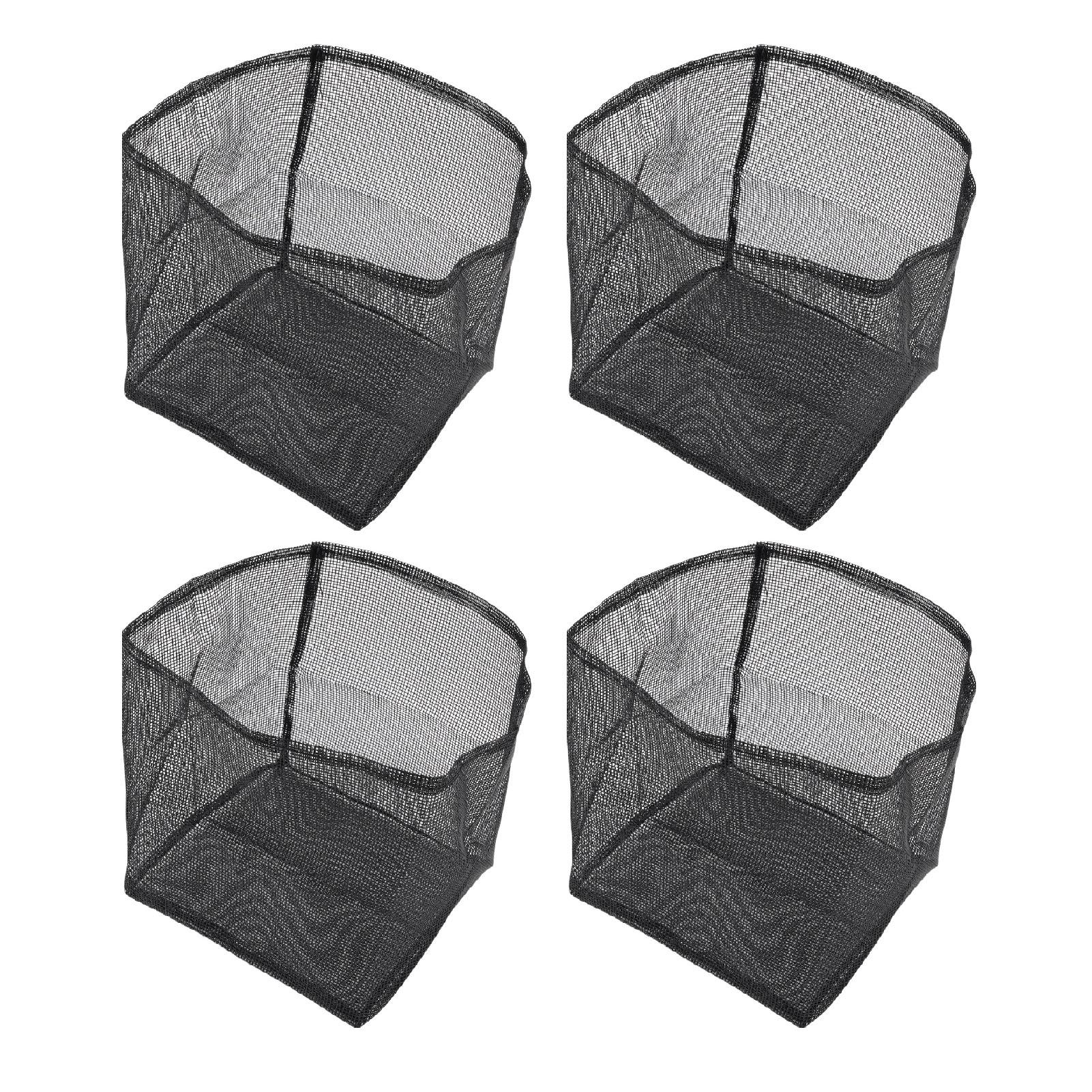 

4 шт. Мешки для посадки водных растений, многоразовые, сетчатые из ПВХ, горшки для растений для пруда с водным садом, дышащие горшки для кувшинок для пруда, болота