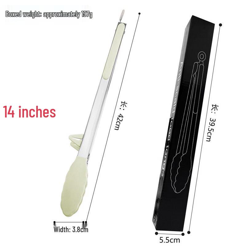 

SMVP Silicone Stainless Steel Food Tongs with Stand