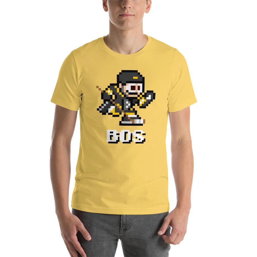 Boston Bruins NES Hockey Team Jersey 8-bit Vintage Nintendo Tee Retro T-Shirt 3XL