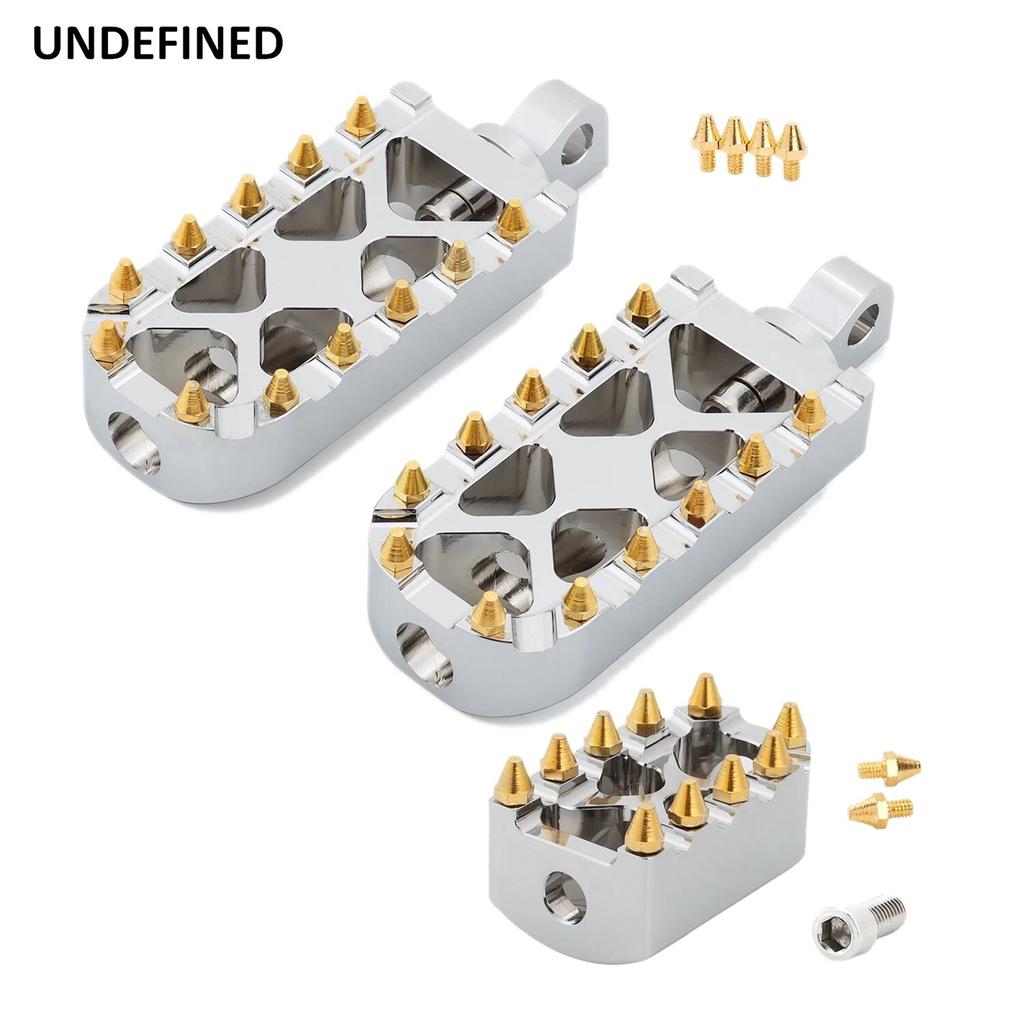 Golden MX Foot Pegs Footrest Gear Shift Brake Pedals Toe Shifter Pegs for Harley Dyna Fatboy Sportster 883 StreetBob FXDF Bobber