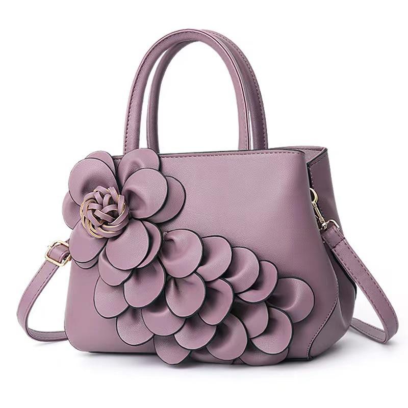 Červená taška Malá taška Nová Jednoduché použití Ležérní Vše v jednom Zabiják Jednoramenná Crossbody Nákupní taška Velká velikost Květinová Svatba Taška