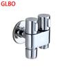 GLBO Dual Outlet Wall-Mounted Brass Angle Valve