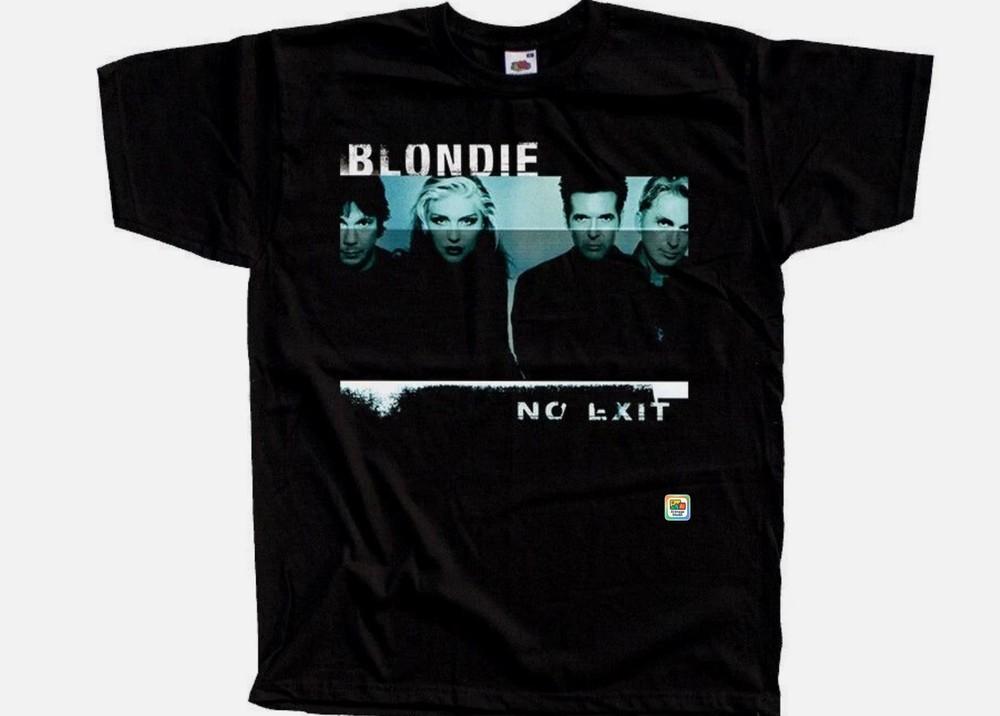Blondie  No Exit BAnd Short Sleeve Cotton Black Men Tshirt Unisex T-Shirt XXXXL
