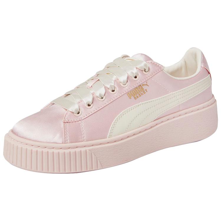 Puma Basket Platform Tween Pink Womens 365133-04