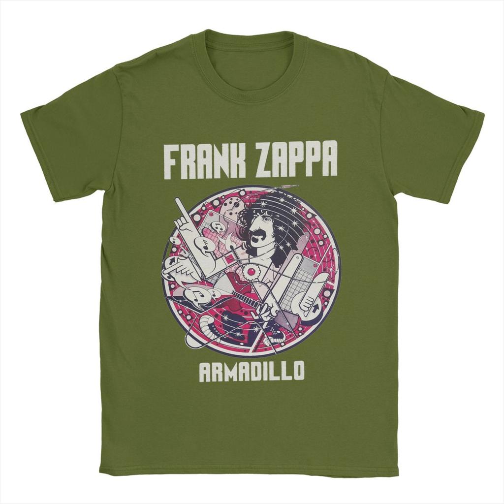 Frank Zappa T Shirts Men's Cotton Funny T-Shirt Crewneck Tees Short Sleeve Clothes Birthday Present