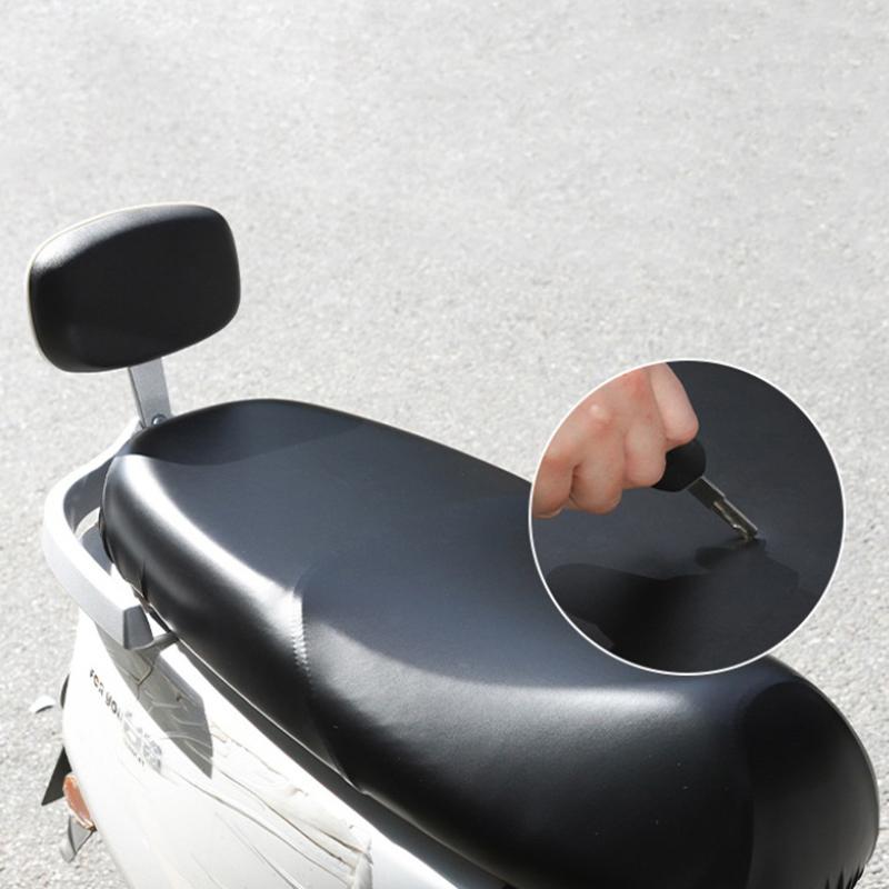 Motorcycle Seat Cover Waterproof Dustproof Sunscreen Motorbike Scooter Cushion Seat Cover PU Leather Seat Protector