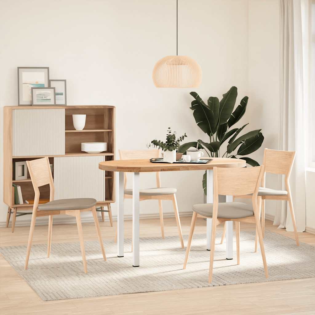 Vidaxl Nogi Do Stolika Kawowego, 4 Szt., Biale, 72-74 Cm, Stal