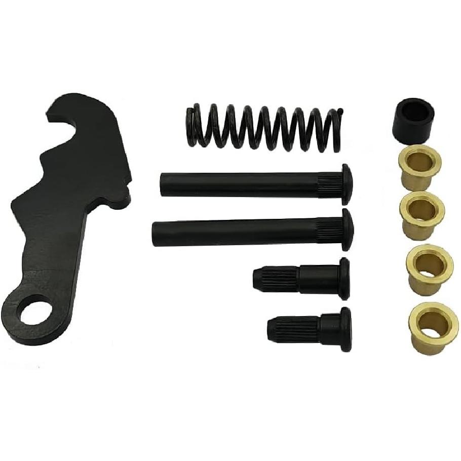 Door Hinge Repair Kit, Latch Well Door Hinge Rebuild Kit with Pin Bushing Cam Studs Spring Set Fits For Ford 1964-1967, for Mustang Mercury Comet