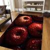 Large Realistic Apple Pattern Carpet for Living Room Bedroom Soft Anti Slip Washable Natural Fruit Style Home Decor Rug
