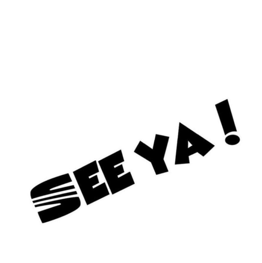 20*4 Cm Car Stying See Ya Car Sticker Wall Home Glass Window Door Laptop Sticker