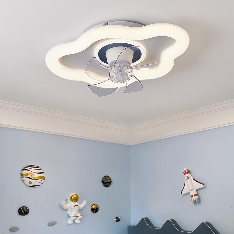 Nordic Minimalist LED Ceiling Fan Light for Master Bedroom