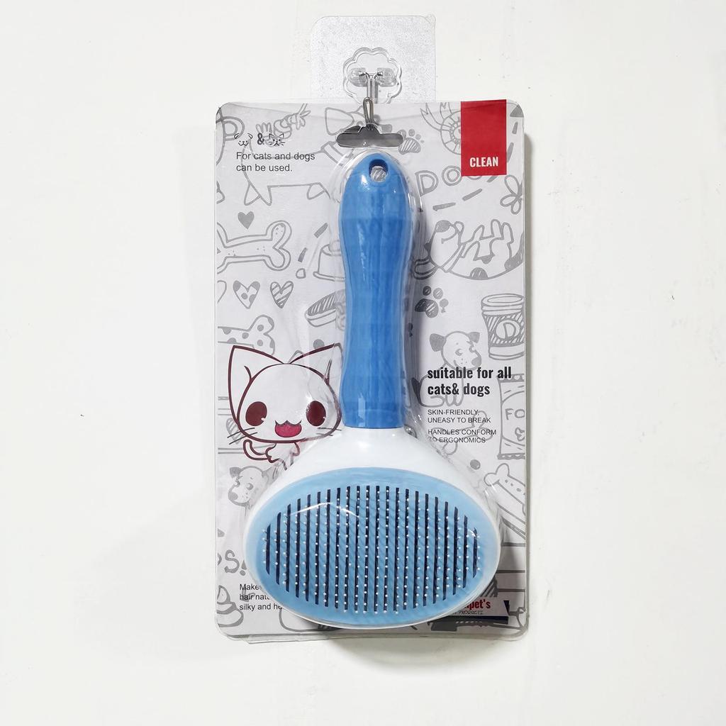 Pet Hair Removal Comb for Cats and Dogs - Effective Grooming Brush for Loose and Long Hair