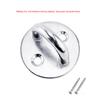 2Pcs Eye Pad Plate Stainless Steel Round U-Shaped Hanging Hooks with Screws Hardware Suspension Training Straps