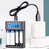 4 Slots LCD Display AA AAA Battery Charger Independent Slot Smart LCD Charger for NI-MH /NI-CD AA AAA 1.2V Rechargeable Battery