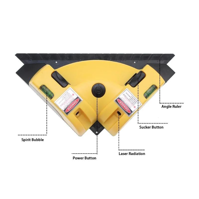 1PCS Pro Vertical Horizontal Nivel Laser Level 90 Degree Horizontal Laser Line Square Right Angle Projection Measurement Tool