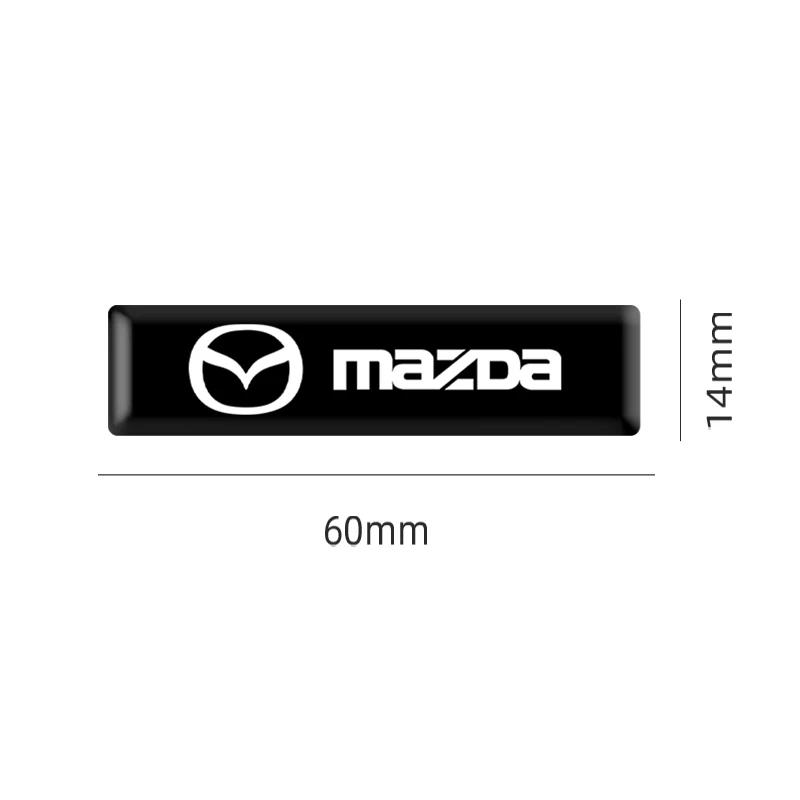 4/10PCS 3D Epoxy Car Sticker Flags Emblem Decal Decorating For Mazda 3 6 Atenza Axela Demio CX3 MS Accessories h4