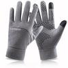 Black Touch Screen Gloves Men's Women's Warm and Plush Windproof Waterproof Anti Slip Cycling Gloves Autumn and Winter