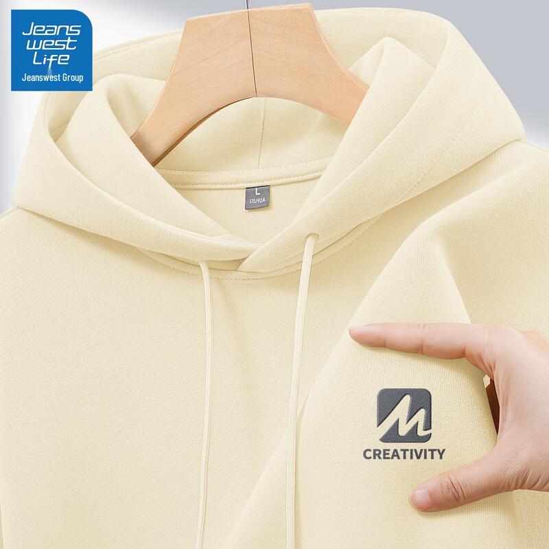 

JEANSWEST LIFE Men s Loose Fit Hooded Sweatshirt L (175)