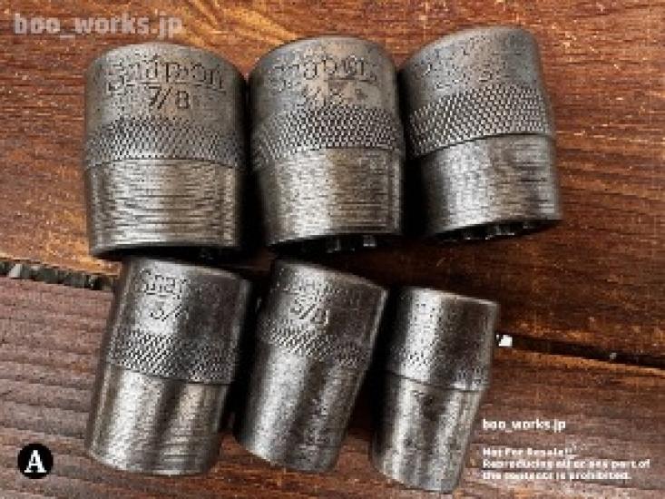 

USED Rare! 1928~30 Snap-on Vintage 1/2Dr first 12 point socket set of 6-JM