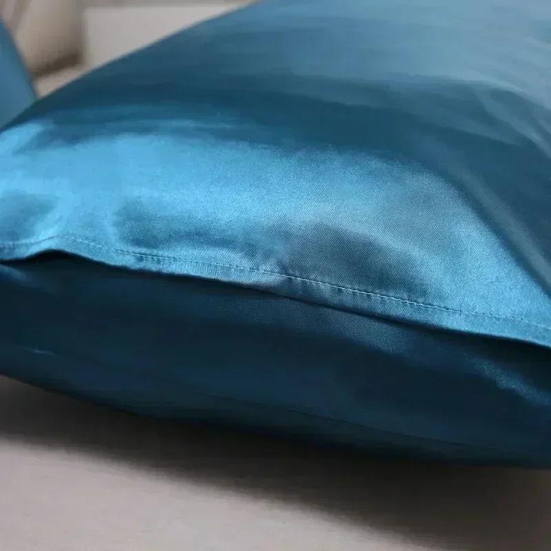 1 Pair 100% Silk Pillowcase Pillow Cover Silky Satin Hair Beauty Pillowcase Comfortable Pillow Case Home Decor Pillow Covers
