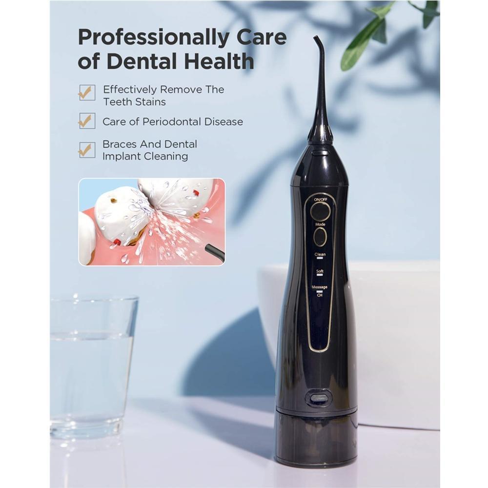 300ml Smart Portable Oral Irrigator USB Rechargeable Dental Water Flosser Jet Irrigator Dental Teeth Cleaner 3 Modes