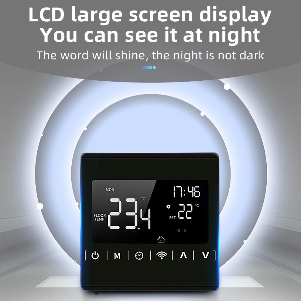 Smart WiFi Home Floor Heating Controller LED Touch Screen Digital Thermostat Electric Gas Boiler Floor Temperature Controller
