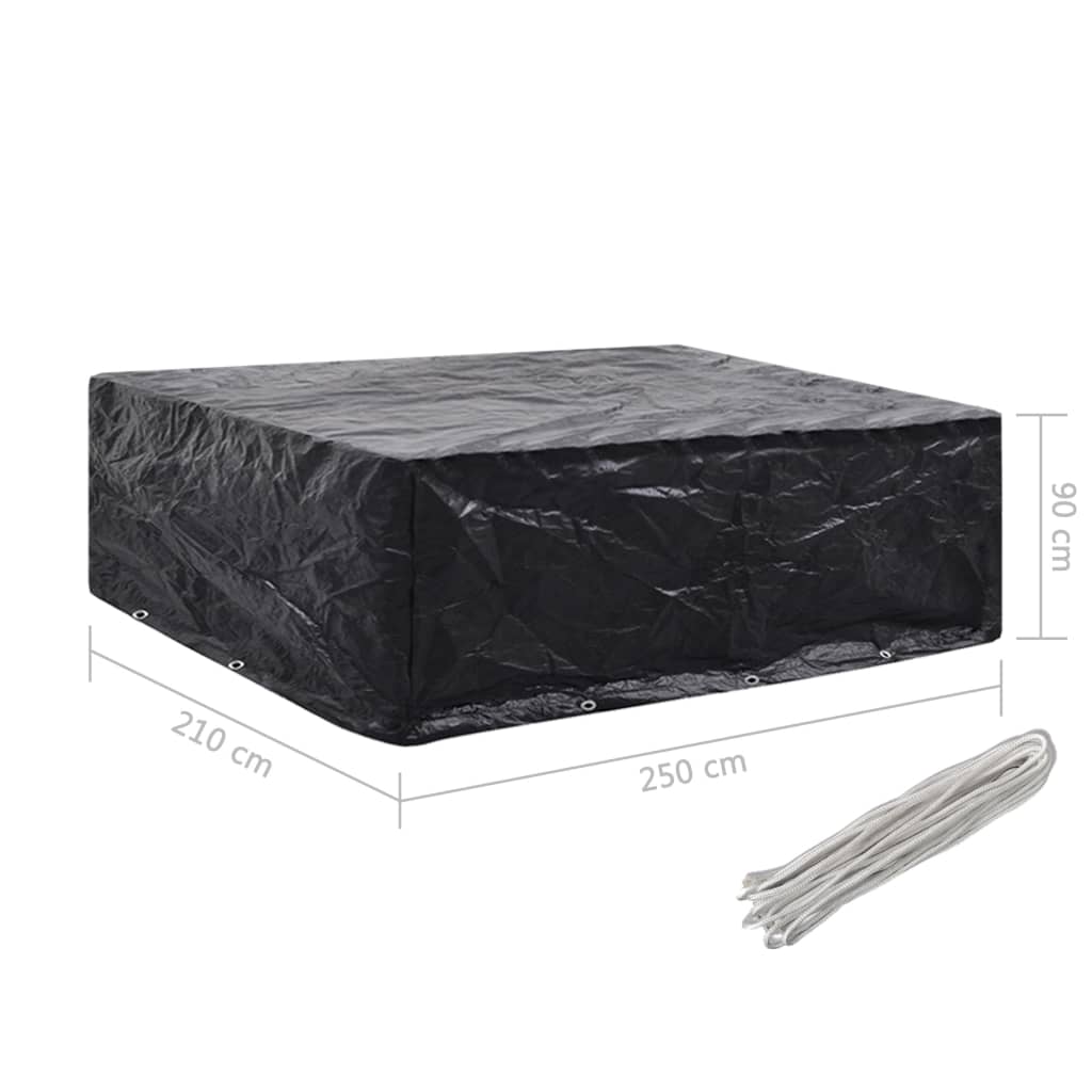 vidaXL Gartenmöbel-Abdeckung 8 Ösen 250x210x90 cm