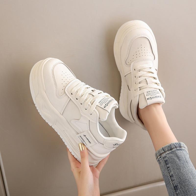 

Осень новые туфли-маффины на высокой подошве спортивные и повседневные кеды внутренняя танкетка женская обувь новый весна и осень 40