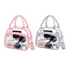 Transparent Handbag Clear Crossbody Tote with Adjustable Strap Large Capacity Waterproof Shoulder