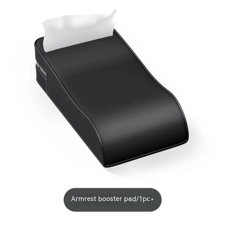 Car Armrest Cushion Leather Car Arm Rest Pad Universal Center Console Protection Cover Elbow Support Accessories Automotive Mat
