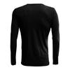 Camicia Henley a Maniche Lunghe da Uomo Tinta Unita