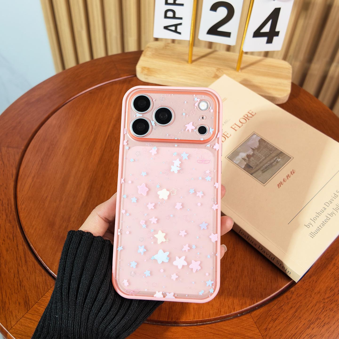 

Korean-Style Frosted Star Phone Case for Apple 17PRO/16 15 Pro Max