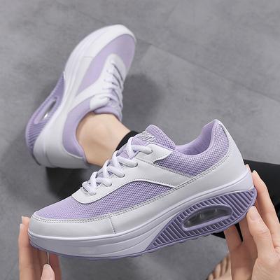 Autumn New Large Size Rocking Shoes Sports Mesh Rocking Shoes Platform Sports Shoes Fitness Shoes