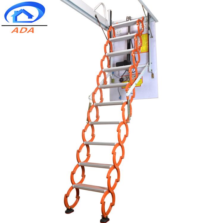 Electric Retractable Ladder for Attic, Villa, or Duplex - Indoor/Outdoor Folding Extension Ladder