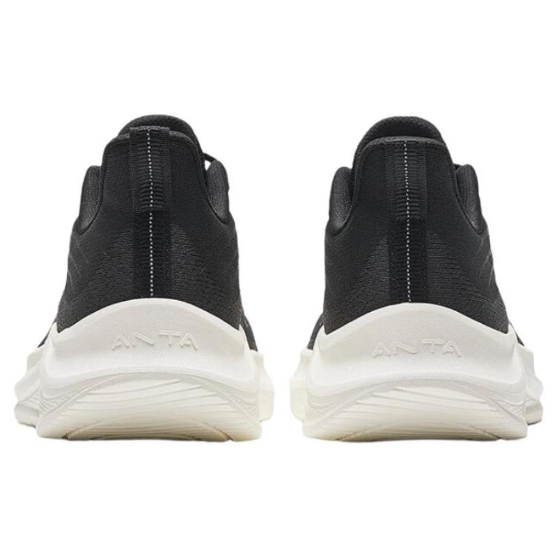 Anta Slip Resistant Abrasion Resistant Low top Casual Running Shoes Men's Black White Sneakers 912335571-2
