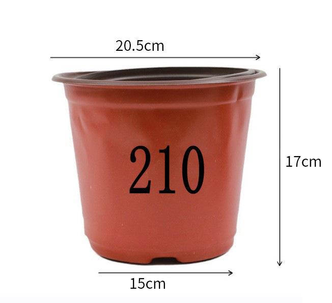 Two-Color Soft Plastic Gallon Flower Pots for Seedlings: Thick, Simple Design for Gardening and Root Control