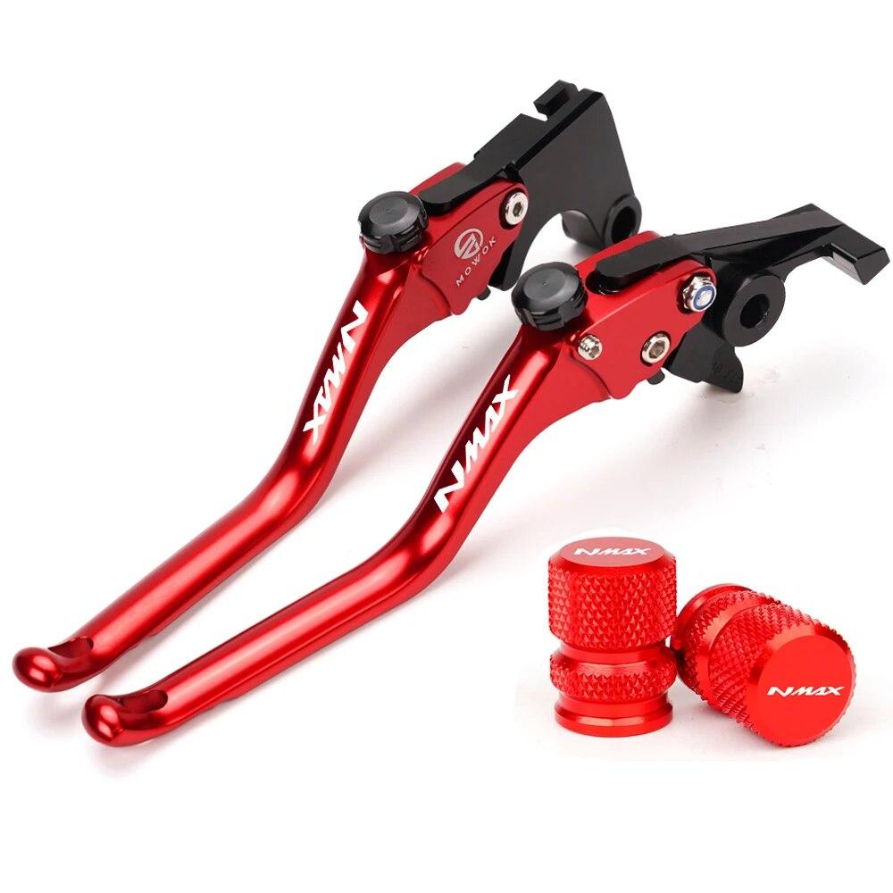 For Yamaha NMAX 160 NMAX 155 150 NMAX125 2015-  Motorcycle CNC Brake Clutch Levers Handle Brake Levers Tire Valve Caps