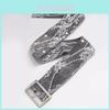 Elegant Rose Embellished Leather Waist Belt For Women With Soft Breathable Fabric Fashion Accessory