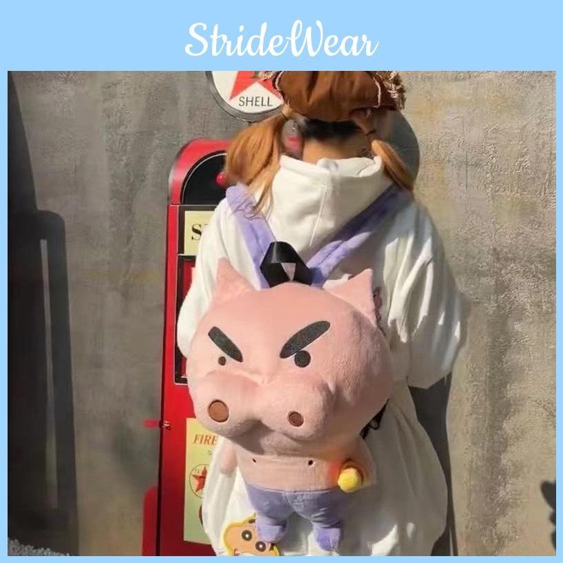 Crayon Shinchan Buriburizaemon Waniyama San Cute Plush Backpack Doll Handbag