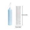 Geometry Stripe Pillar Candle Molds Plastic Column Making CandleHolder Wedding Items 3D Silicone Mold Taper Acrylic Party Supplies